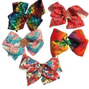 2/$20 JoJo Siwa 5pc JoJo bows unicorns and rainbow